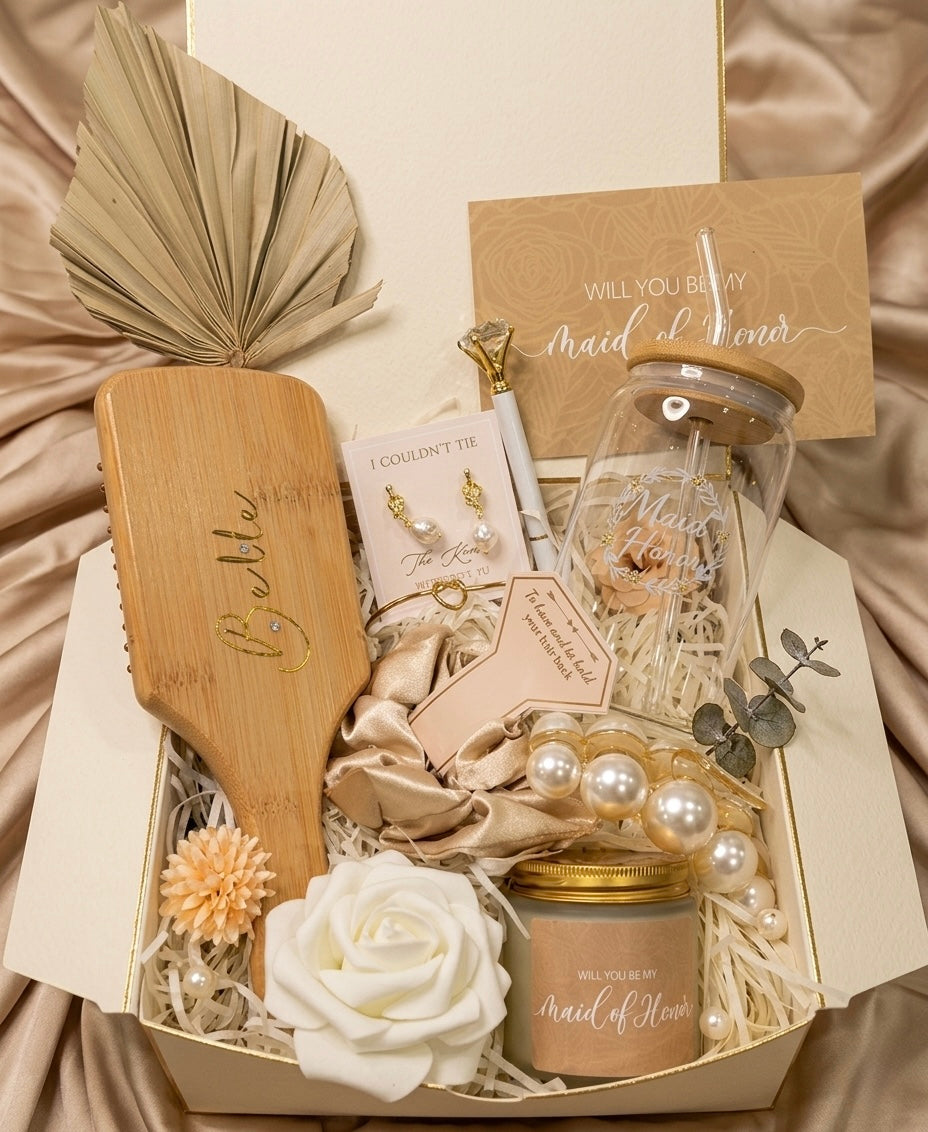Maid of Honor Gift Box – Champagne