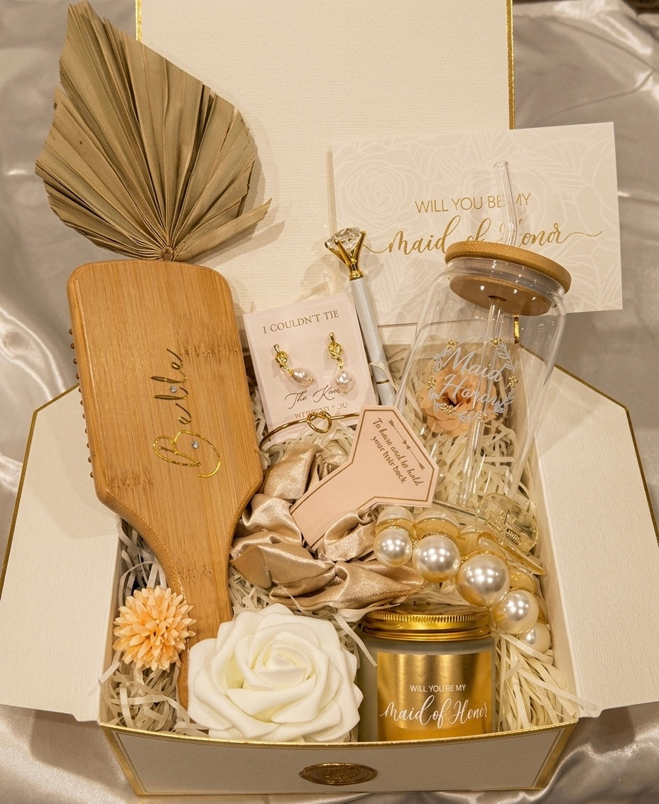 Maid of Honor Gift Box – Champagne