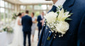 Classic Men’s Floral Lapel Pin Boutonniere