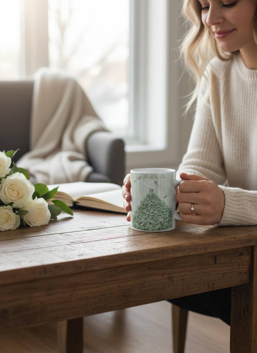 Bride To Be Butterfly Dress Mug – Multiple Colors