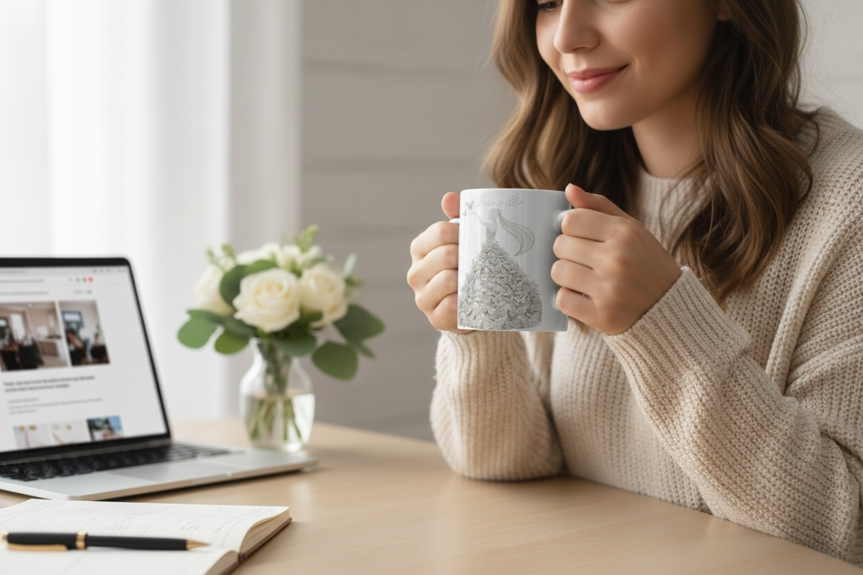 Bride To Be Butterfly Dress Mug – Multiple Colors