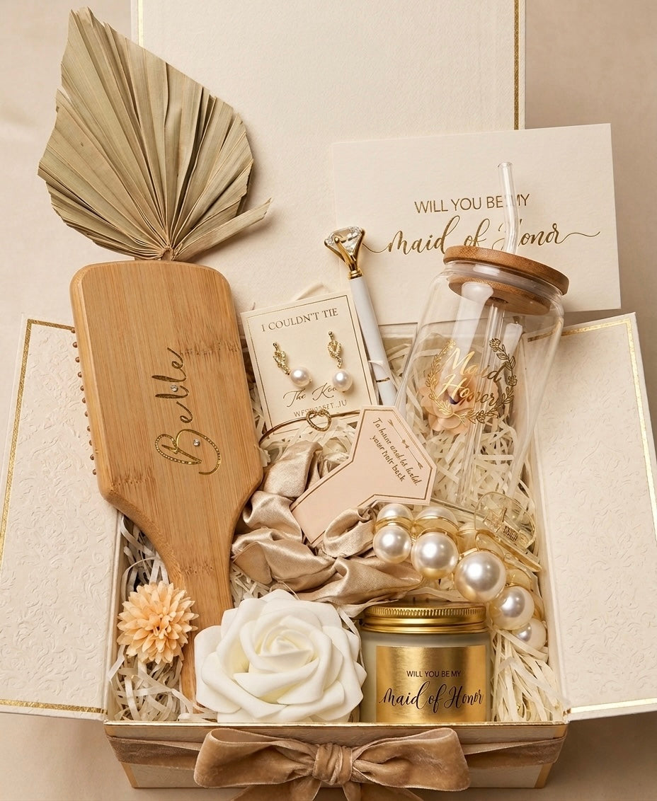 Maid of Honor Gift Box – Champagne