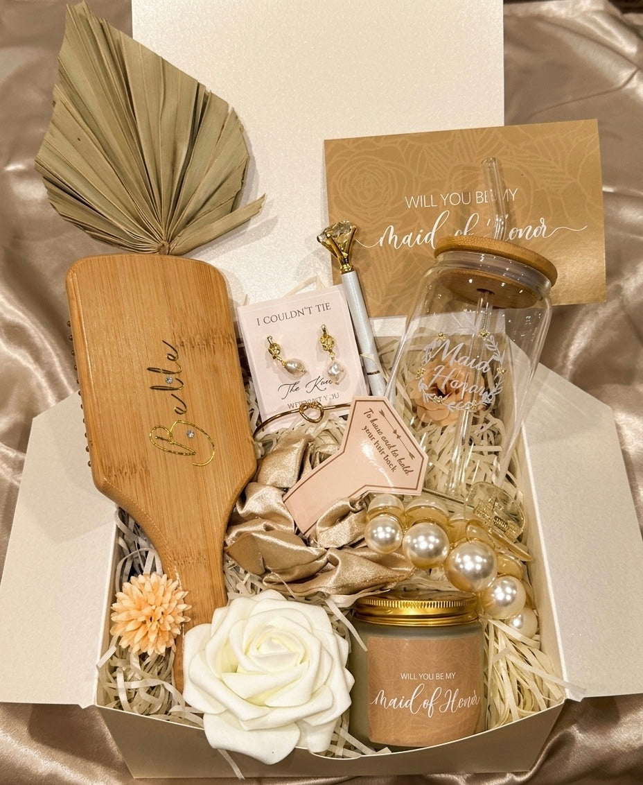 Maid of Honor Gift Box – Champagne