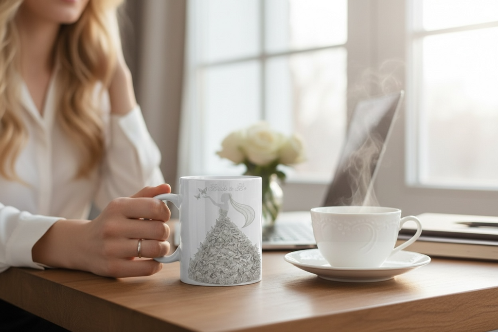 Bride To Be Butterfly Dress Mug – Multiple Colors