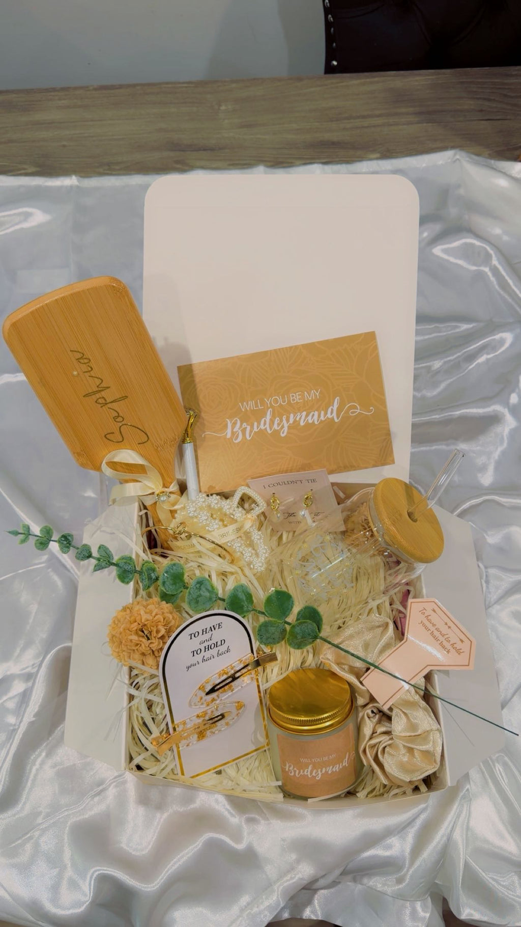 Bridesmaid Proposal Gift Box – Personalized Luxury Keepsake Set