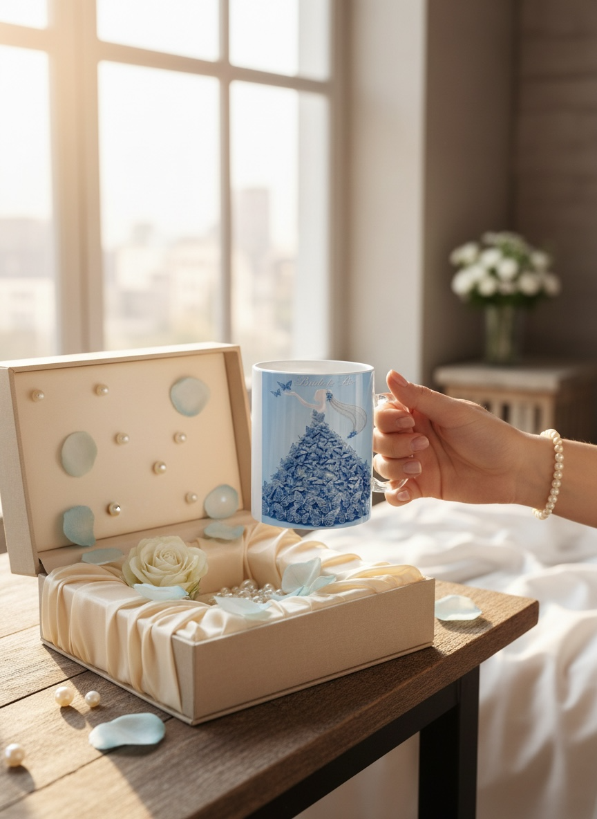 Bride To Be Butterfly Dress Mug – Multiple Colors