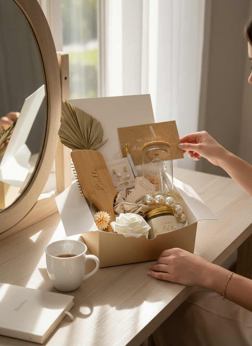 Maid of Honor Gift Box – Champagne